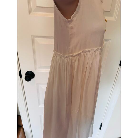 Sleeveless Dress, Size M (fits like a Small), Cream colored, NWT - Picture 7 of 9